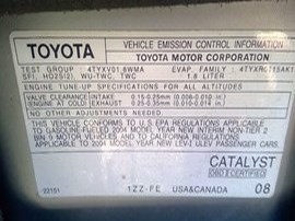 2004 TOYOTA COROLLA, SILVER, CE, 1.8L, AT.  Z24904